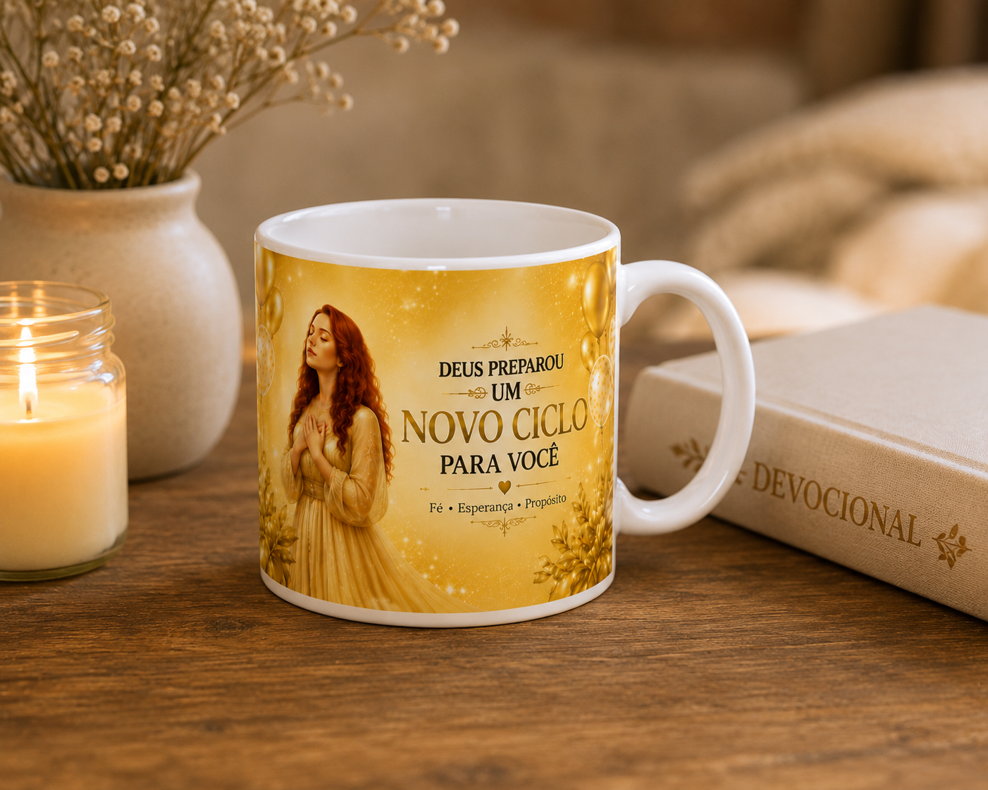 Caneca Premium "Novo Ciclo" | À Luz de Deus